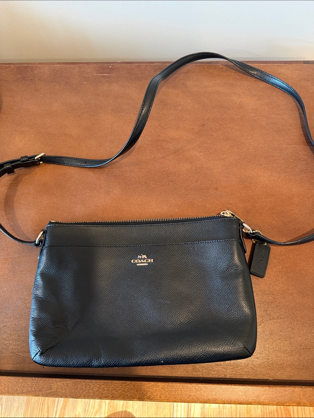 Coach leather black crossbody